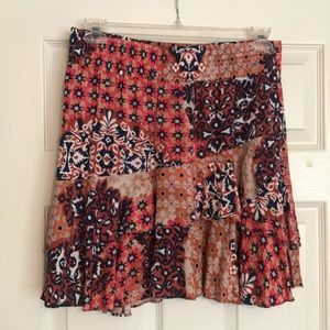 Cabi short ruffle skirt